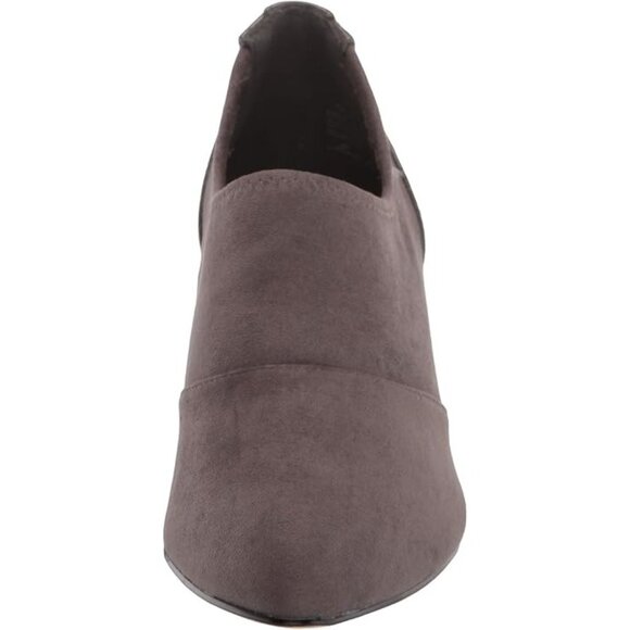 Bella Vita Women's Fashion Boot with Croco Detail Block Heel Gray Size 10 Wide - Picture 2 of 7